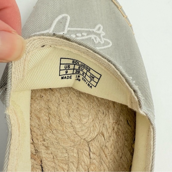 Soludos x Ceizer Let's Fly Away Smoking Slipper in Chambray Size 9 - Picture 5 of 12